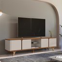 Ver imagem 1 de Rack para Tv até 70 Polegadas Roma 04 Portas Off White Cedro Casa D