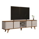 Ver imagem 3 de Rack para Tv até 70 Polegadas Roma 04 Portas Off White Cedro Casa D