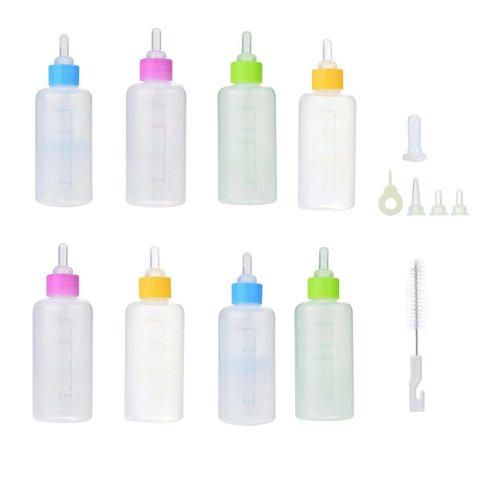 Mamadeira Cao Gato Pet Filhote 60ml Kit 2 Unidades Cor Sortida Animal de Estimaçao Cachorro Seguro H