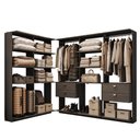 Ver imagem 2 de Closet Canto 4 Gavetas Alasca Preto Touch Carraro