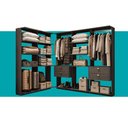 Ver imagem 5 de Closet Canto 4 Gavetas Alasca Preto Touch Carraro