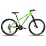 Bicicleta Aro 26 Freeride Pro X Mandrake Hiten 21 Velocidades Freio a Disco Aros Vmaxx Verde Adesivo - 1