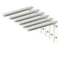 Ver imagem 1 de Suporte Prateleira Master Leve L 25cm em Aco Kit 6un Bco