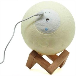 Lua Cheia Umidificador Luminária Touch Aromatizador Abajur Led 3d - 6