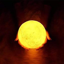 Lua Cheia Umidificador Luminária Touch Aromatizador Abajur Led 3d - 4