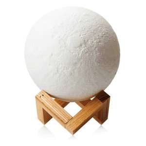 Lua Cheia Umidificador Luminária Touch Aromatizador Abajur Led 3d