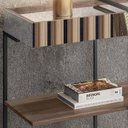 Ver imagem 5 de Aparador Espelhado Aurum Estilo Industrial Demoliçao Preto DHom