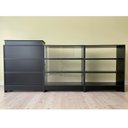 Ver imagem 1 de Balcão Caixa + 2 Expositores Lojas e Comércios Preto - Suprema Móveis