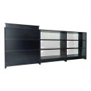 Ver imagem 2 de Balcão Caixa + 2 Expositores Lojas e Comércios Preto - Suprema Móveis