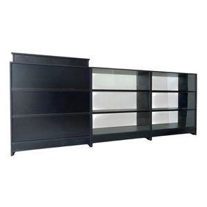 Balcão Caixa + 2 Expositores Lojas e Comércios Preto - Suprema Móveis