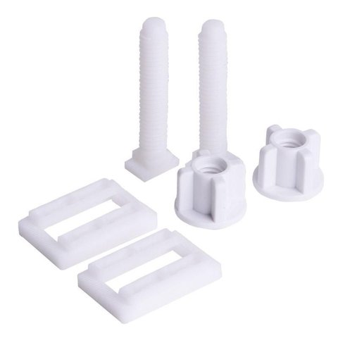 Kit Fixação de Assento Sanitário 6 Peças Quadrado Civitt
