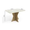 Mesa de Jantar Retangular com Detalhes Cobogó 120 cm - Freij - 4