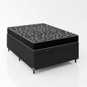 Ver imagem 5 de Cama Box Baú Viúva + Colchão Espuma D20 - 56x128x188cm - e-Shop Casa - Couro Preto