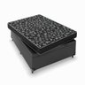 Cama Box Baú Viúva + Colchão Espuma D20 - 56x128x188cm - e-Shop Casa - Couro Preto - 7