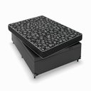 Ver imagem 7 de Cama Box Baú Viúva + Colchão Espuma D20 - 56x128x188cm - e-Shop Casa - Couro Preto