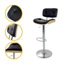 Ver imagem 2 de Kit 2 Banquetas Lux Wood Giratórias para Cozinha Área Gourmet Bancada