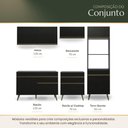 Ver imagem 6 de Armário Cozinha Modulada Completa 252cm Florença Multimóveis MP2443 Preto