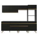 Ver imagem 7 de Armário Cozinha Modulada Completa 252cm Florença Multimóveis MP2443 Preto