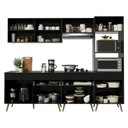 Ver imagem 5 de Armário Cozinha Modulada Completa 252cm Florença Multimóveis MP2443 Preto