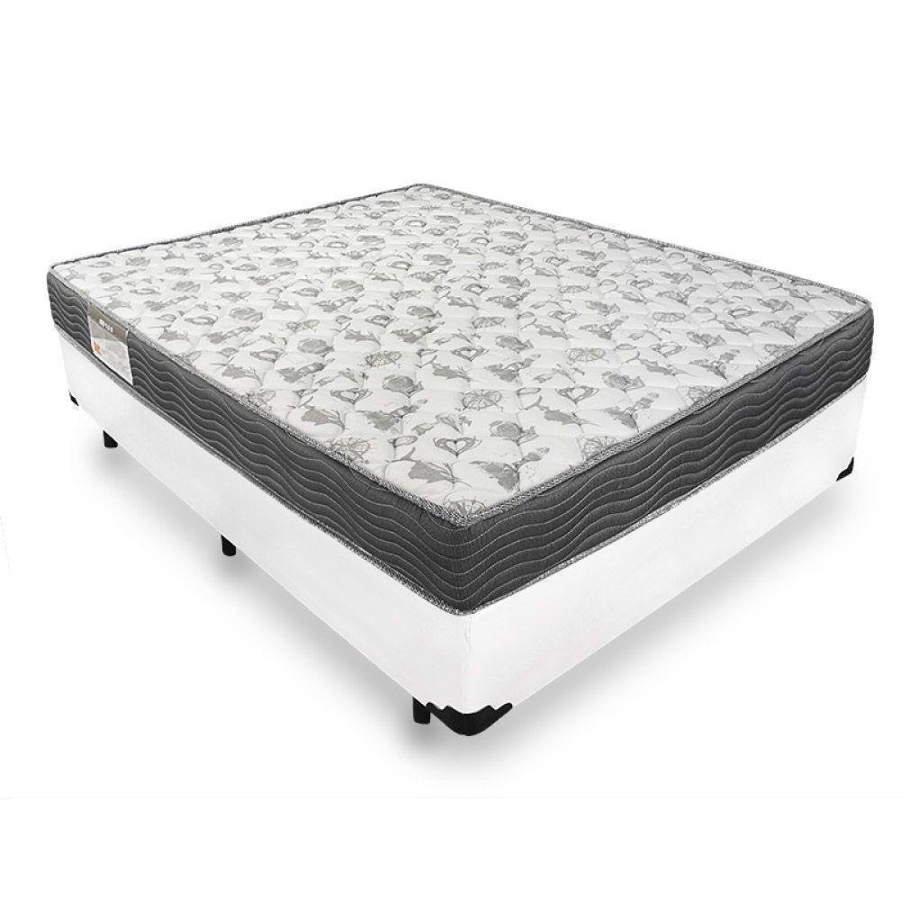 Cama Box Casal + Colchão De Espuma D33 - Ortobom - ISO 100 138cm Branco - 1