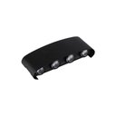 Ver imagem 1 de Arandela Nordecor Yori 4 8w Led Bivolt Preto 3000k Luz Amarela 2707