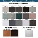 Ver imagem 6 de Sofá-Cama 3 Lugares MH-1174 Herval 201 cm Colchão Casal Linho Creme C1 Pé Madeira Amêndoa
