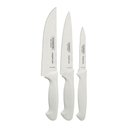 Ver imagem 3 de 2 Jogos Facas Premium Aço Inox 3 Peças Branco Tramontina