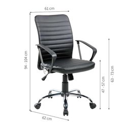 Cadeira Presidente Escritório Giratória Fox Office C161W - 2 Cadeira Presidente Escritório Giratória Fox Office C161W - 2