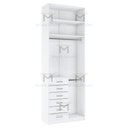Ver imagem 3 de MÓDULO CLOSET GAVETEIRO E CABIDEIRO A270XL95XP40 M415.B MUNDI MOVEIS