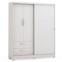 Ver imagem 1 de Guarda Roupa Casal 3p 2g 218x180 Cm C533 Branco Kappesberg