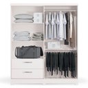 Ver imagem 5 de Guarda Roupa Casal 3p 2g 218x180 Cm C533 Branco Kappesberg