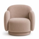 Ver imagem 5 de Poltrona Decorativa Oliva Base Giratória Veludo Avelã - Sallar Home