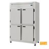 Geladeira Comercial 4 Portas de Inox Escovado com Rodas Kofisa - 1
