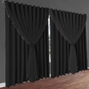 Ver imagem 1 de cortina blackout Livia corta luz 8,00 x 2,40 c/voal preto