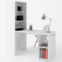 Ver imagem 1 de Mesa para Escritório Articulável Alta Multiuso Retrátil Branco