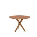 Ver imagem 2 de Mesa para Sala de Jantar Redonda 109cm sem Vidro Cacau Marrom/Cinamomo