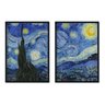 Quadro Decorativo Pintura Noite Estrelada Van Gogh Sala Quarto - 1