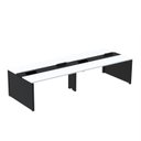 Ver imagem 2 de Estação de Trabalho Mesa Plataforma Escritório para 4 Pessoas Dupla com Caixa de Tomada Pé Painel