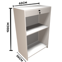 Ver imagem 2 de Balcão Caixa Cor Branco Mdf Atendimento Valet