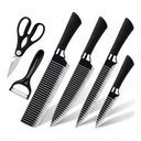 Ver imagem 1 de Kit Jogo Facas Churrasco Cozinha 6 Peças Aço Inox Facas