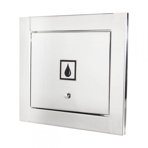 Visor de Água em 100% Inox Polido Espelhado Design Clean