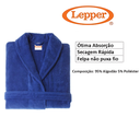 Ver imagem 4 de Roupão Felpudo Infantil Quimono Confetti Tamanho M Azul