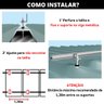 Kit Estrutura Suporte Fixador Linha C P/ 5 Placas Solar Alumínio Inox Telha Fibro Ondulada Viga Metá - 7