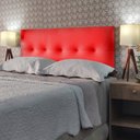 Ver imagem 2 de CABECEIRA ESTOFADA DURASI 05 CORINO VERMELHO SOLTEIRO 90 X 60 cm RBL