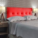 Ver imagem 1 de CABECEIRA ESTOFADA DURASI 05 CORINO VERMELHO SOLTEIRO 90 X 60 cm RBL