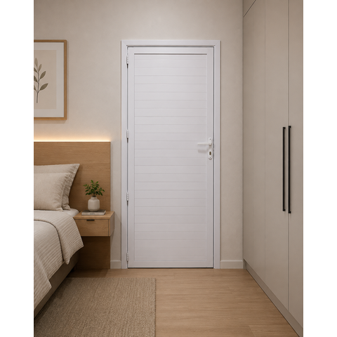 Porta Lambril Branco 210x70 Lado Direito