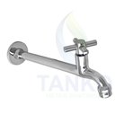Ver imagem 6 de Torneira Tanque Reta Metal Parede 18cm 1/4v C31 Luxo