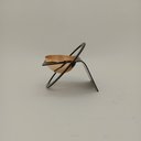 Ver imagem 2 de Adorno Decorativo Enfeite Casa Home Metal 15x8x8cm Preto