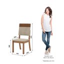 Ver imagem 3 de Conjunto Sala Jantar Mesa 160 cm Tampo MDF Vidro 6 Cadeir Layla Diamond Casa 812