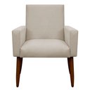 Ver imagem 2 de Poltrona Decorativa Nina Cadeira Escritório Recepção Believe:bege